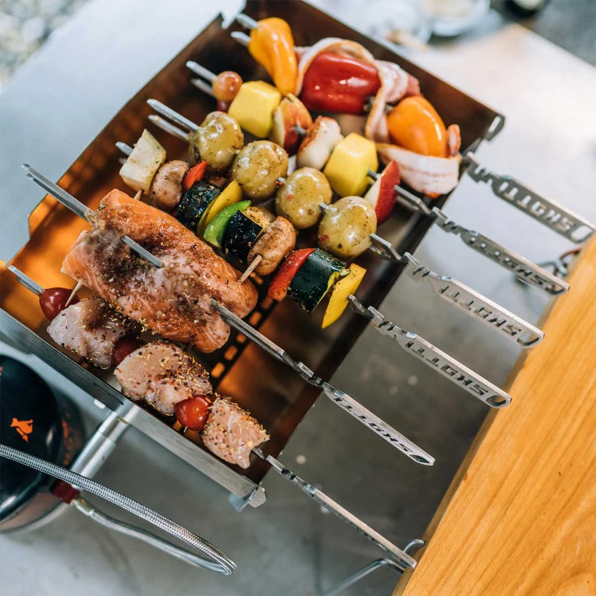 Skotti Pikes Edelstahl Grillspieße 6 Stk. 4 Skotti Pikes Edelstahl Grillspieße 6 Stk. – Bild 2